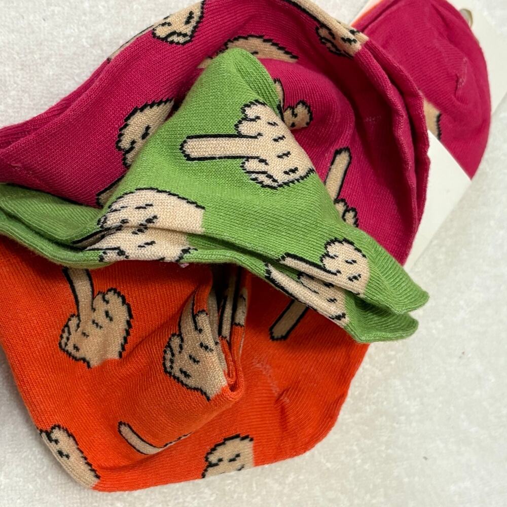 3-Pack Middle Finger Socks - Picture 4 of 8